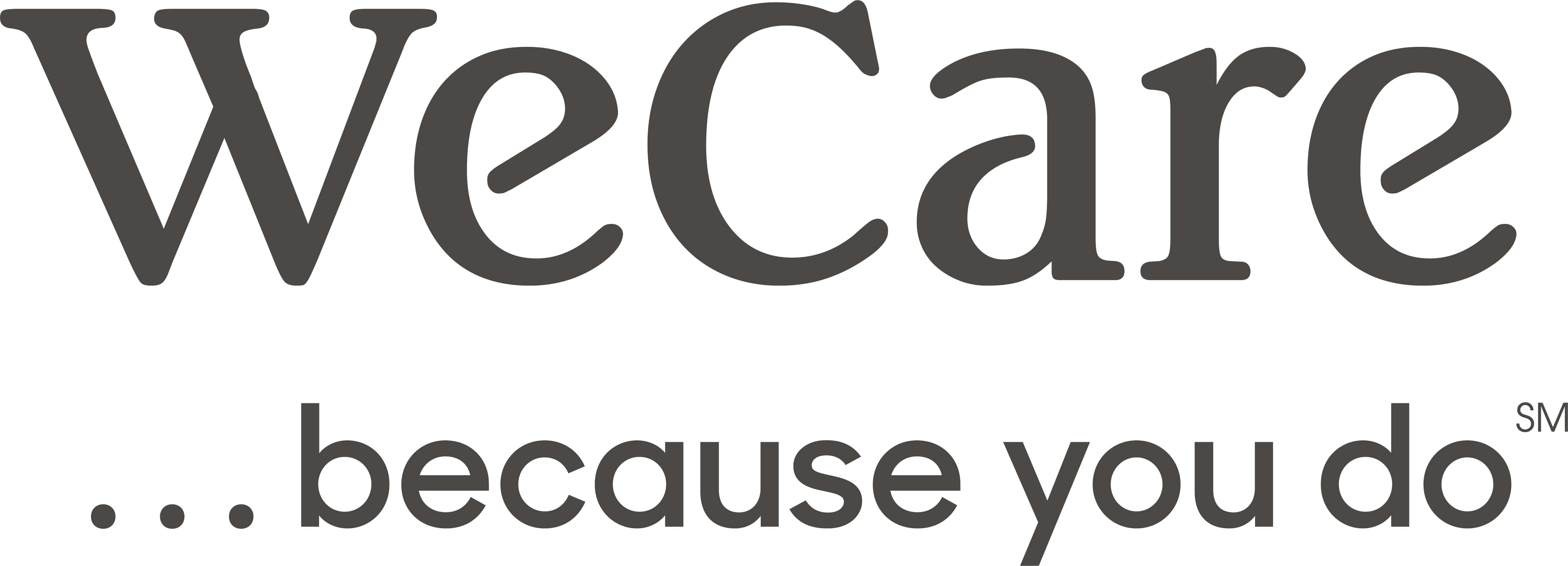 WeCare Because You Do Logo
