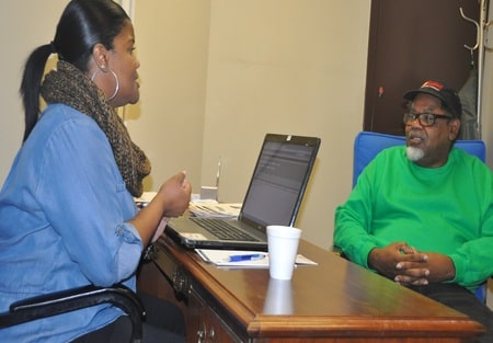 An ESOP financial empowerment coach counseling a client