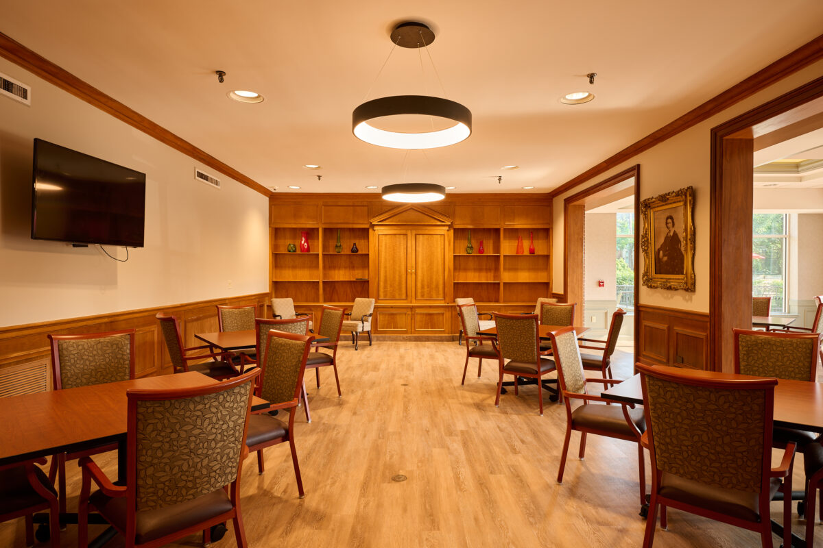 A common room at Margaret Wagner Apartments